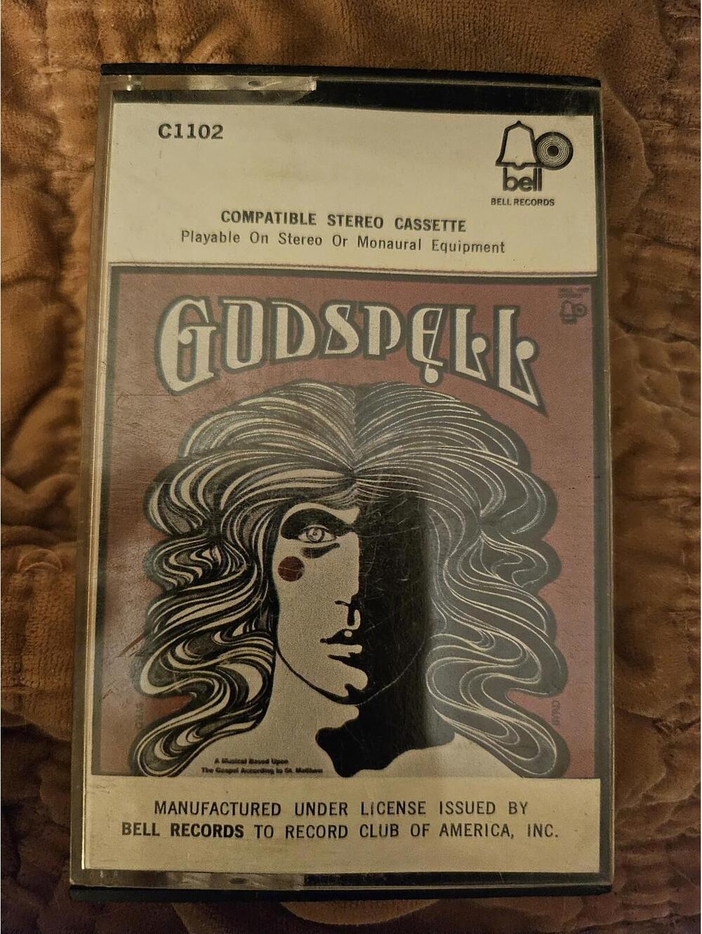Godspell soundtrack - VERY RARE record club original vintage cassette NM
